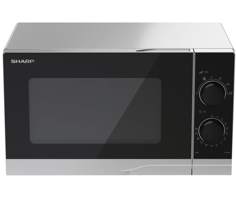 SHARP Premium Series YC-PS201AU-S Solo Microwave - Silver image number 3 of 6