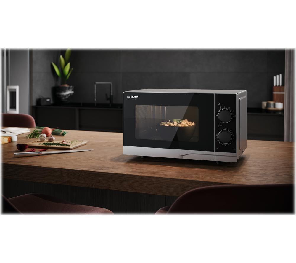 SHARP Premium Series YC-PS201AU-S Solo Microwave - Silver image number 6 of 6