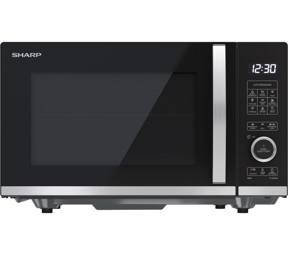 SHARP Quality Series YC-QG204AU-B Microwave with Grill - Black