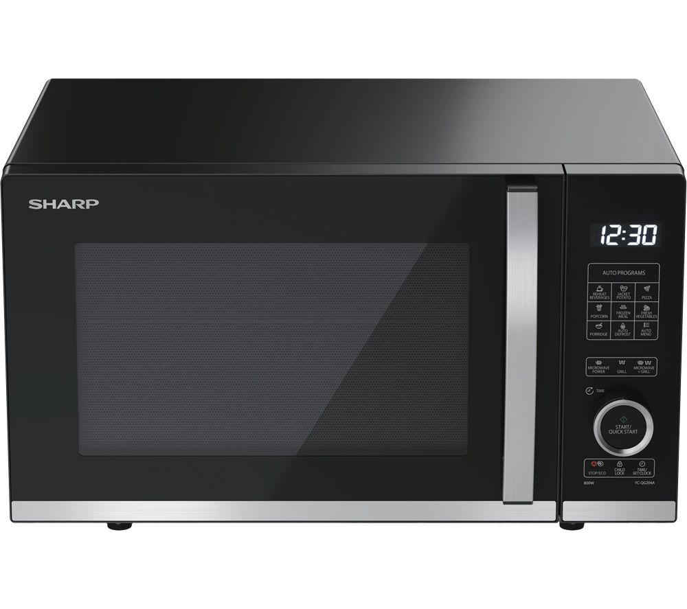 SHARP Quality Series YC-QG204AU-B Microwave with Grill - Black image number 2 of 5
