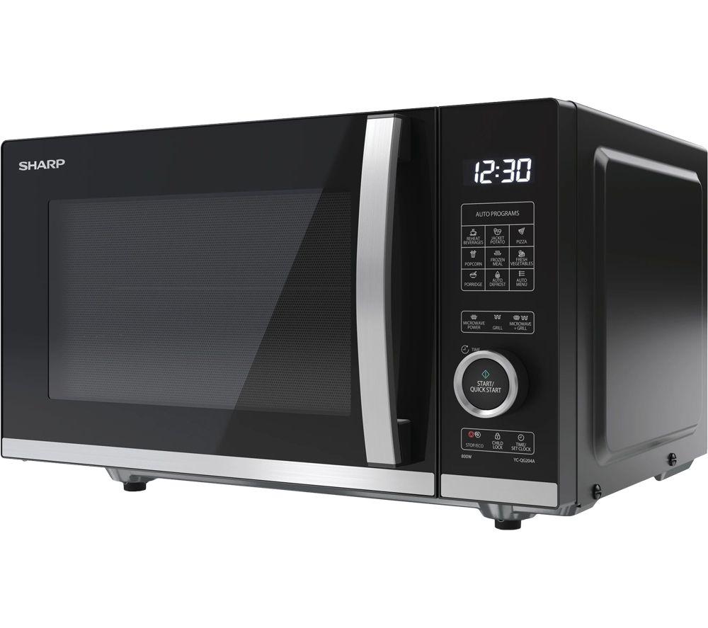 SHARP Quality Series YC-QG204AU-B Microwave with Grill - Black image number 3 of 5
