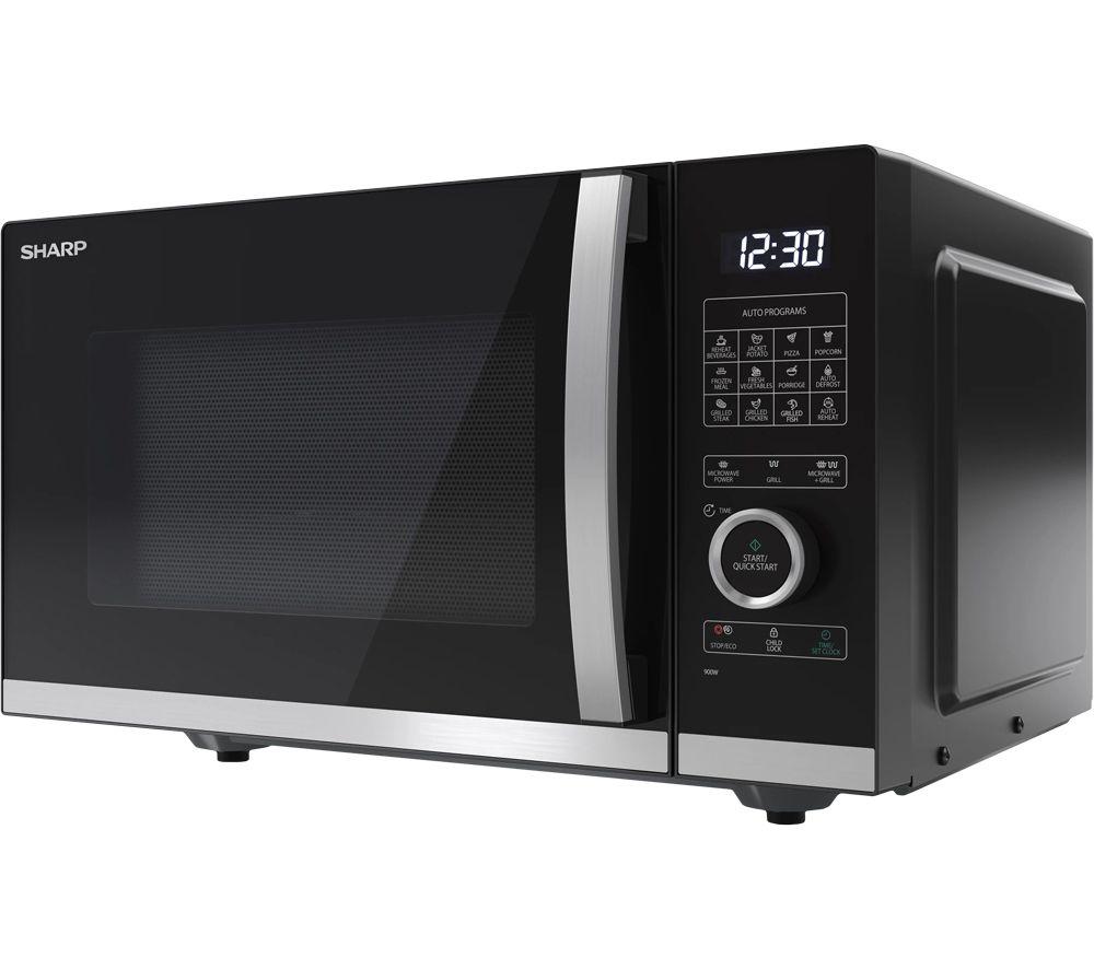 SHARP Quality Series YC-QG234AU-B Microwave with Grill - Black image number 2 of 4