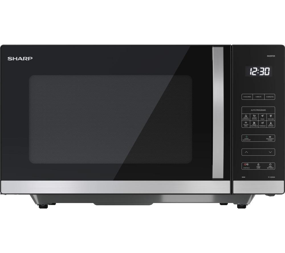 SHARP Quality Series YC-QS302AU-B Solo Microwave - Black, Black