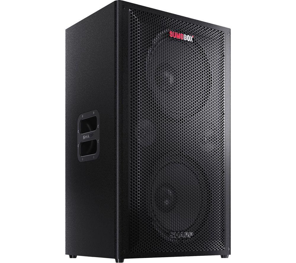 SHARP SumoBox PRO CP-LS200 Portable Bluetooth Megasound Party Speaker - Black image number 5 of 12