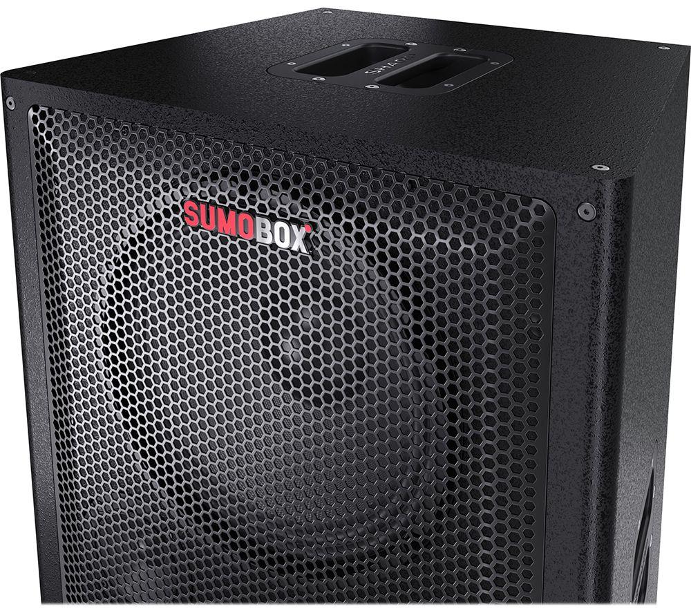 SHARP SumoBox PRO CP-LS200 Portable Bluetooth Megasound Party Speaker - Black image number 7 of 12