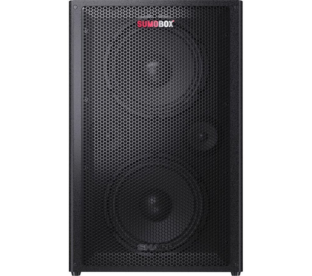 SHARP SumoBox PRO CP-LS200 Portable Bluetooth Megasound Party Speaker - Black image number 8 of 12