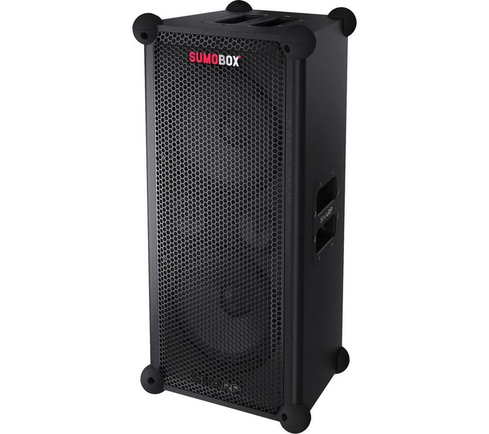 SHARP SumoBox CP-LS100 Portable Bluetooth Megasound PA Speaker - Black