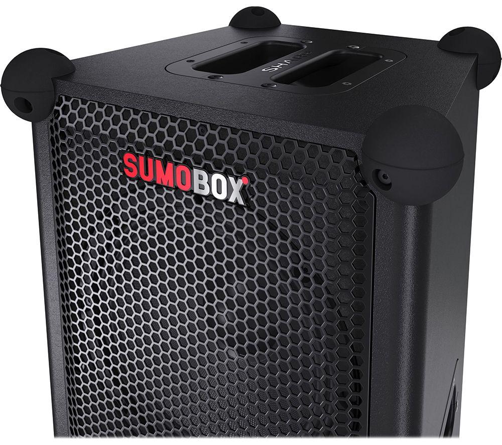 SHARP SumoBox CP-LS100 Portable Bluetooth Megasound PA Speaker - Black image number 4 of 12
