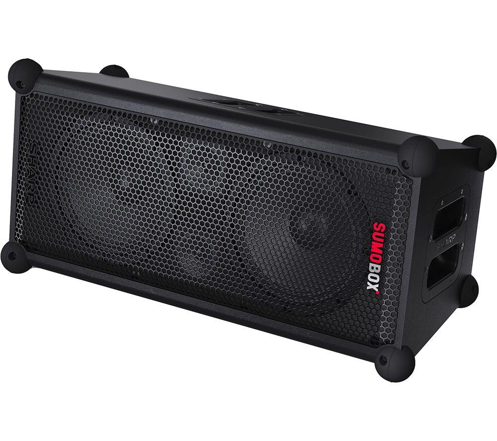 SHARP SumoBox CP-LS100 Portable Bluetooth Megasound PA Speaker - Black image number 10 of 12