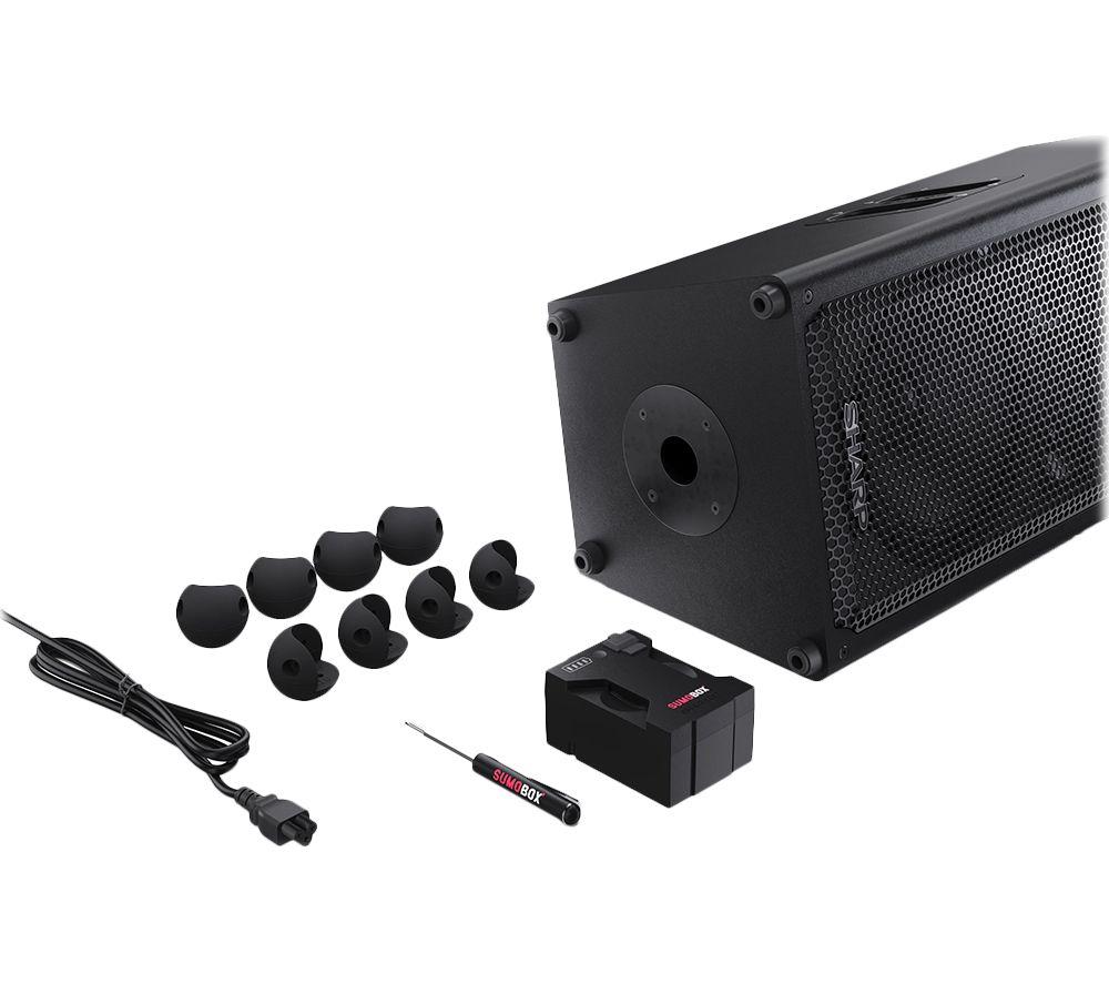 SHARP SumoBox CP-LS100 Portable Bluetooth Megasound PA Speaker - Black image number 12 of 12