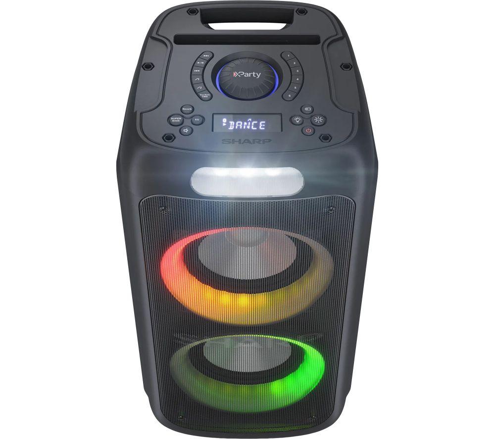 SHARP XParty Street Beat PS-949 Portable Bluetooth Megasound Party Speaker with Microphone - Black image number 5 of 12