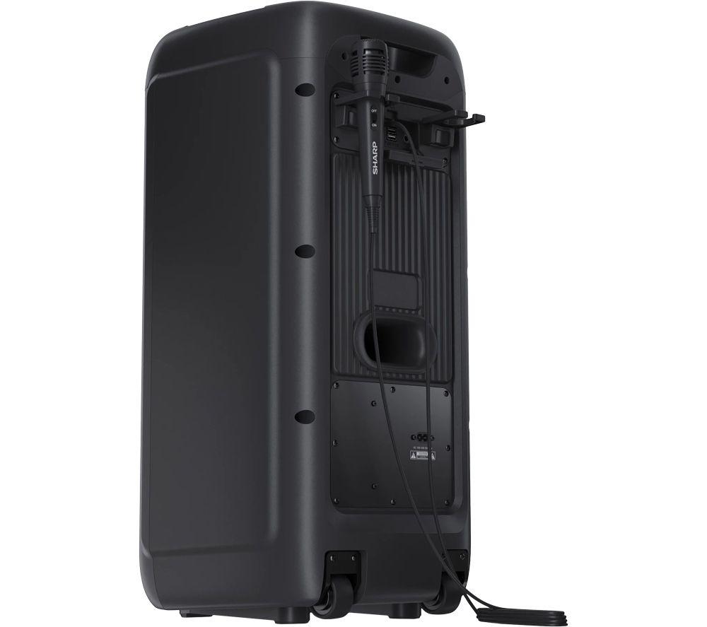 SHARP XParty Street Beat PS-949 Portable Bluetooth Megasound Party Speaker with Microphone - Black image number 10 of 12