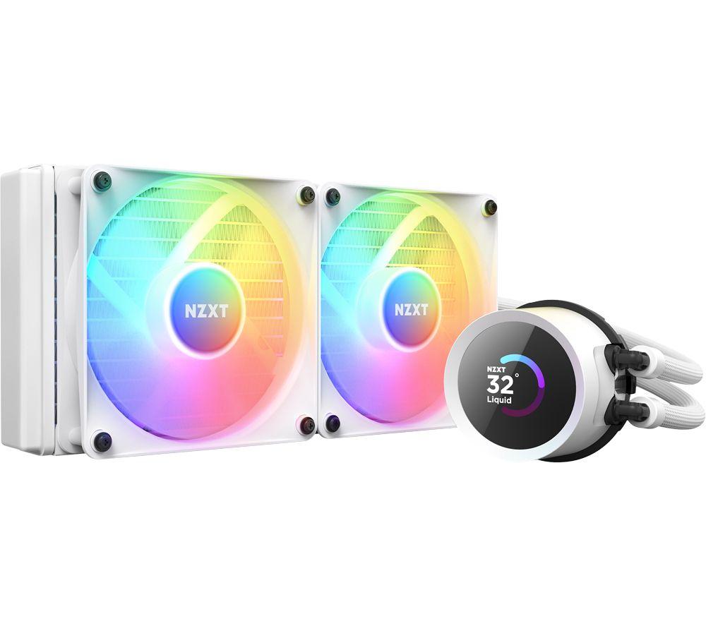NZXT Kraken 240 mm Liquid CPU Cooler - RGB LED, White