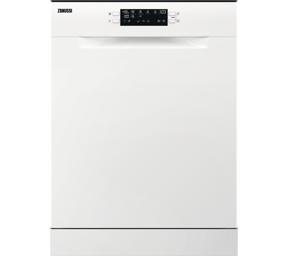 ZANUSSI OrbitClean ZDFN662W1 Full-size Dishwasher – White, White