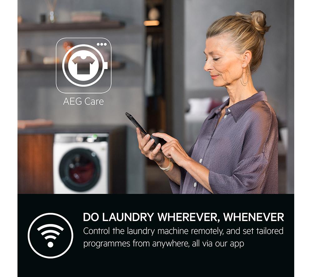 AEG LFR61944AD WiFi-enabled 9 kg 1400 Spin Washing Machine - White image number 6 of 10