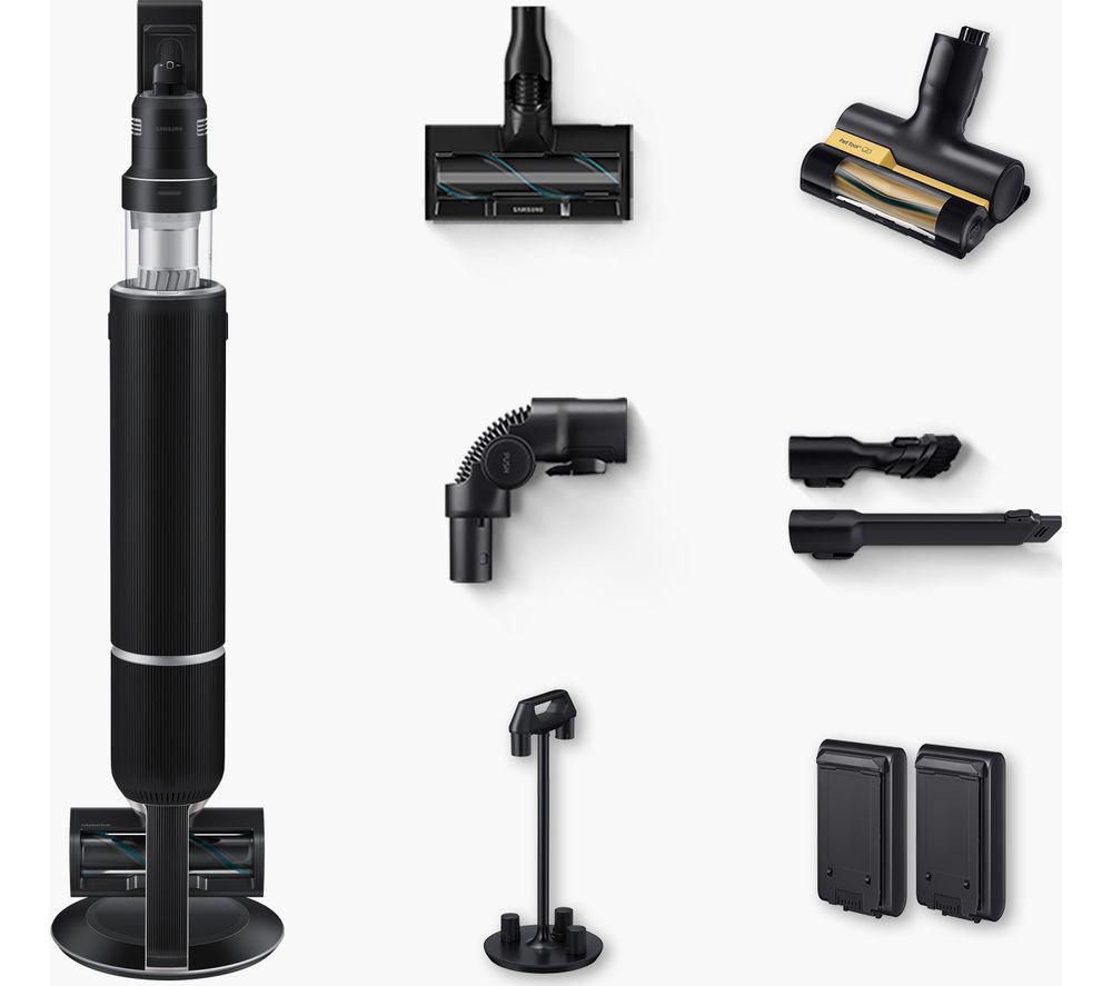 SAMSUNG Bespoke Jet AI Max 280W Cordless Vacuum Cleaner with All-in-One Clean Station – Black Chrometal