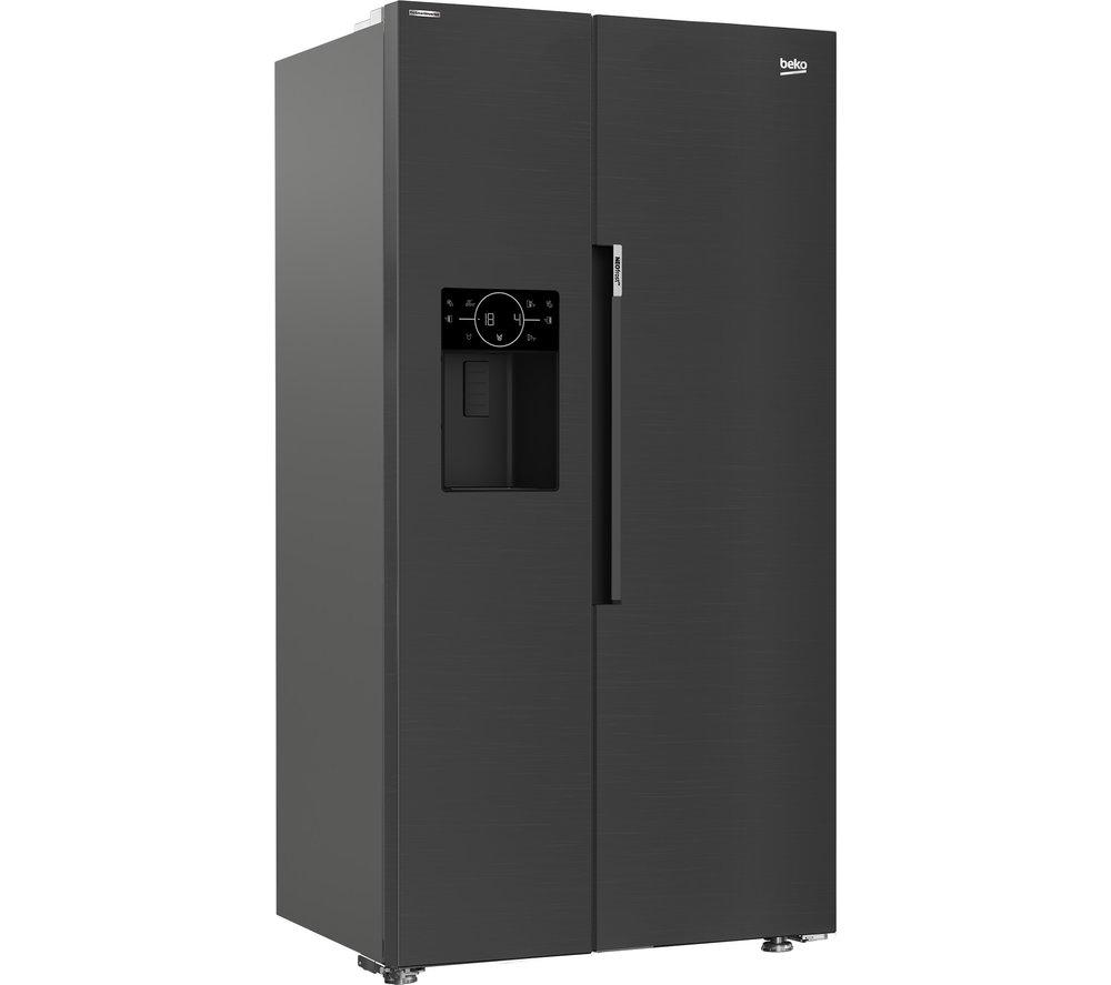 BEKO Pro ASP342VPZ American-Style Fridge Freezer - Black Steel image number 2 of 14