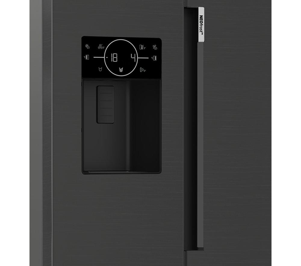 BEKO Pro ASP342VPZ American-Style Fridge Freezer - Black Steel image number 9 of 14