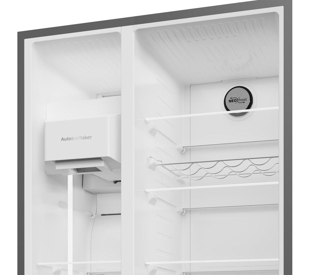 BEKO Pro ASP342VPZ American-Style Fridge Freezer - Black Steel image number 10 of 14
