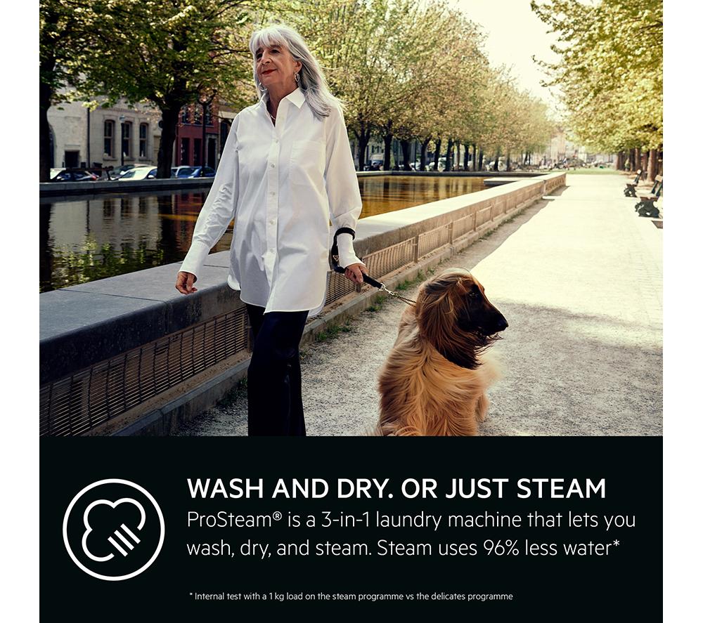 AEG 7000 Series LWR7596O5U 9 kg Washer Dryer - White image number 6 of 9