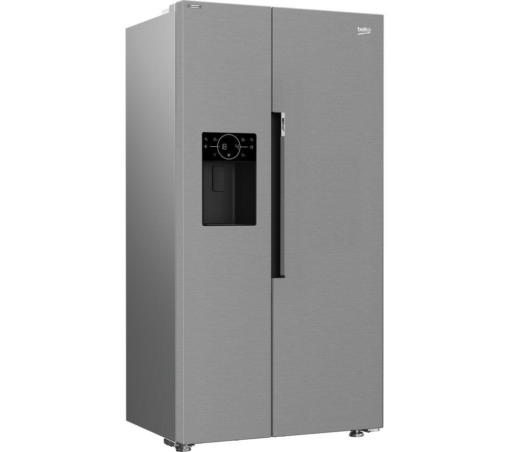 BEKO Pro HarvestFresh ASP342VPS American-Style Fridge Freezer - Stainless Steel image number 2 of 14