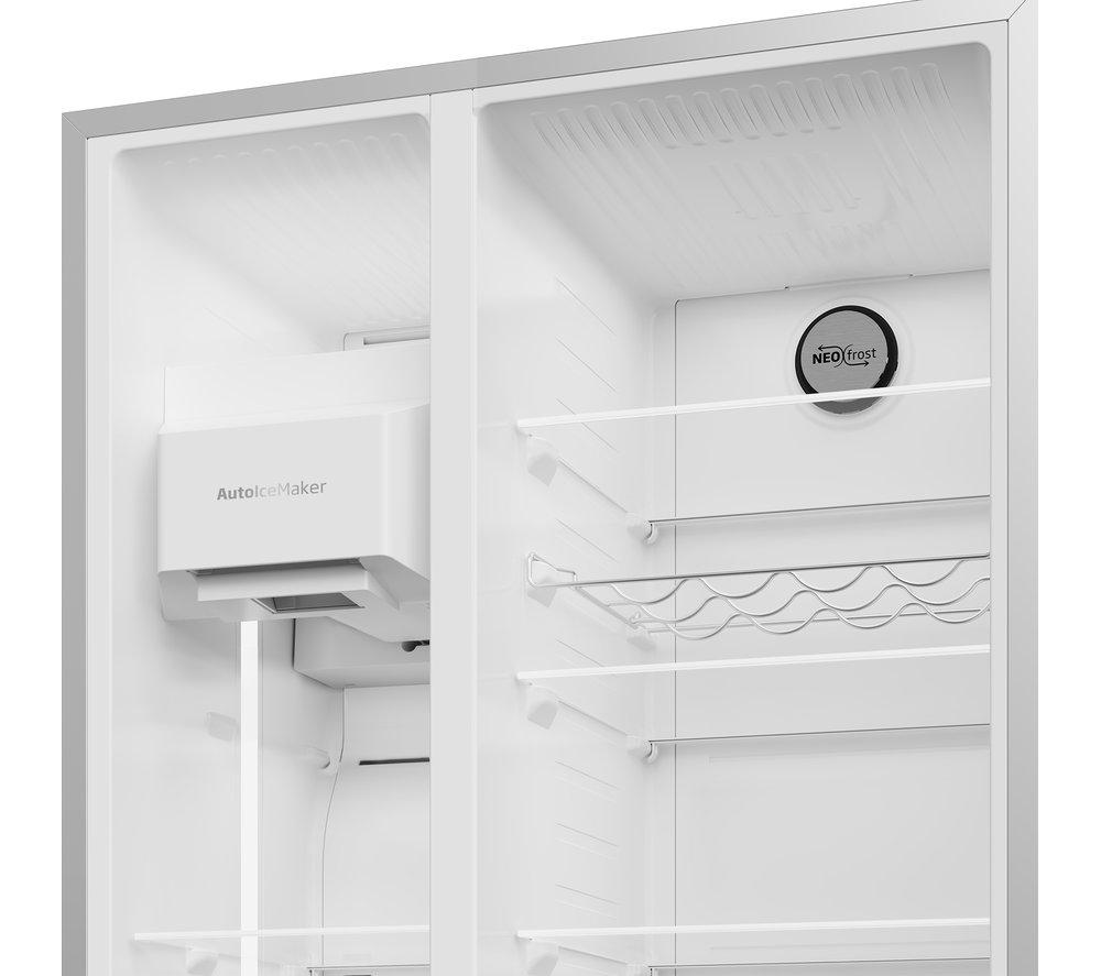 BEKO Pro HarvestFresh ASP342VPS American-Style Fridge Freezer - Stainless Steel image number 6 of 14