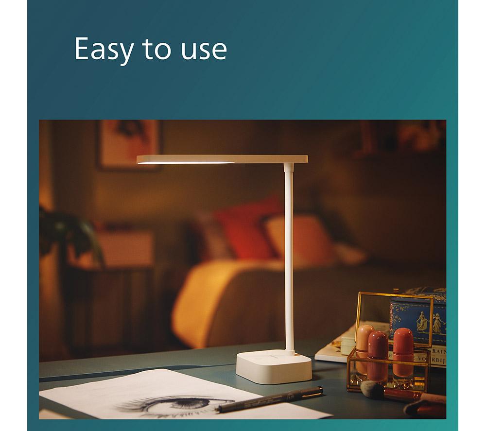 PHILIPS Tilpa LED Desk Lamp - White image number 4 of 8