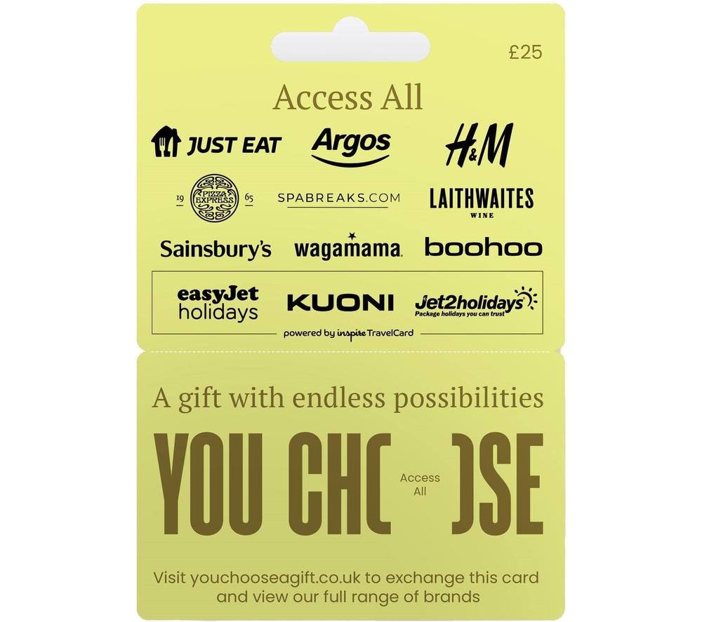 YOU CHOOSE Access All Gift Card - 25