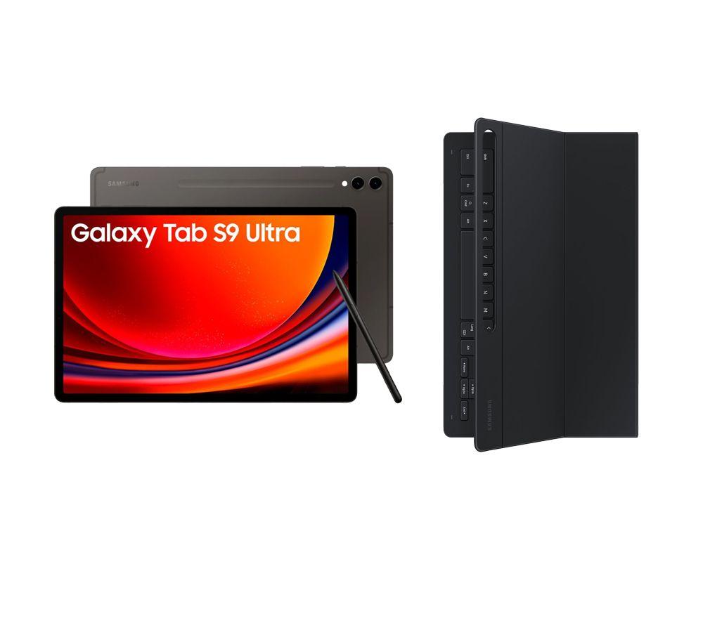 Samsung Galaxy Tab S9 Ultra 14.6 Tablet (256 GB, Graphite) & Galaxy Tab S9 Ultra Slim Book Cover Ke