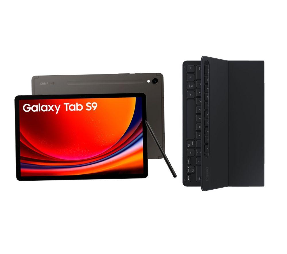 Buy SAMSUNG Galaxy Tab S9 11" Tablet (128 GB, Graphite) & Galaxy Tab S9 Slim Book Cover Keyboard
