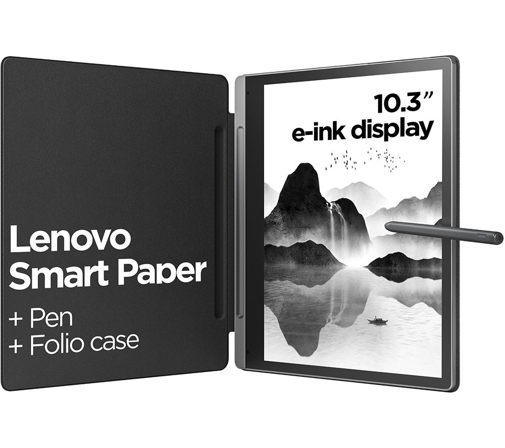 LENOVO Smart Paper 10.3inch eReader - 64 GB, Storm Grey