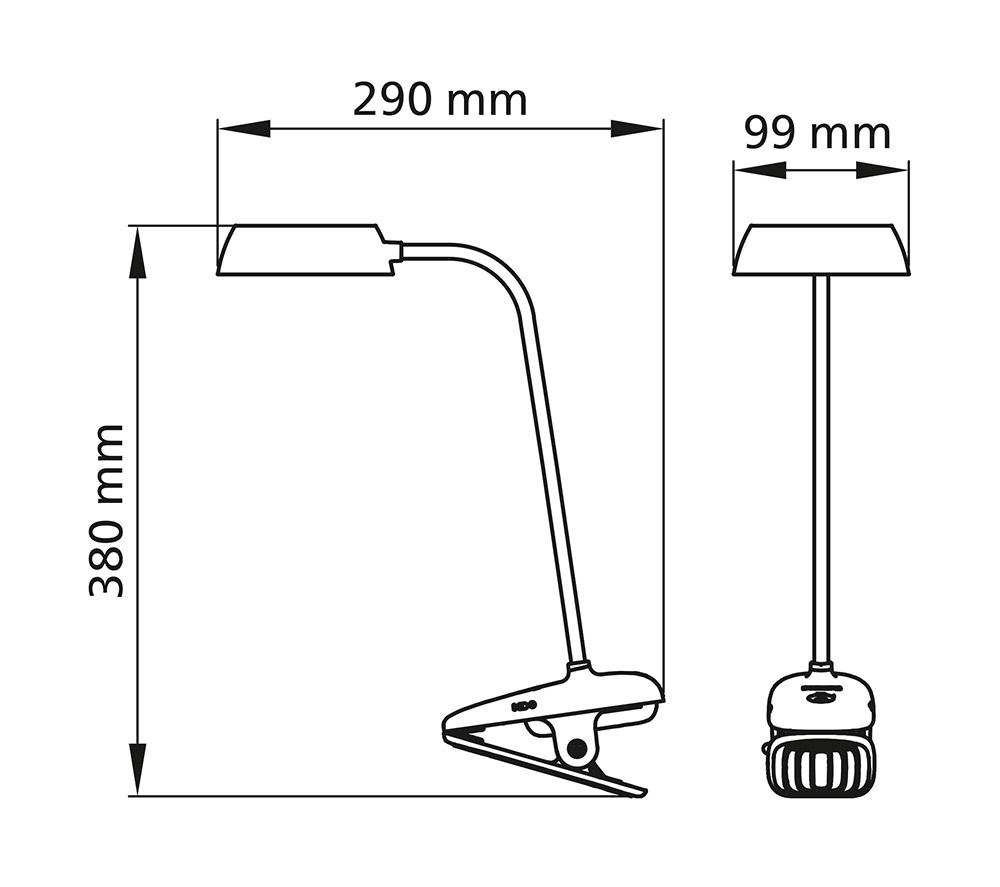 PHILIPS Donutclip DSK201 LED Desk Lamp - Pink image number 7 of 7