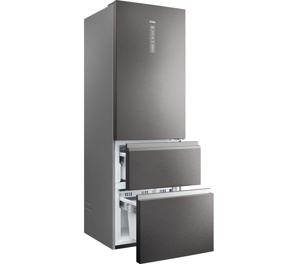 HAIER HTW5618ENMP Fridge Freezer - Platinum Inox image number 13 of 14