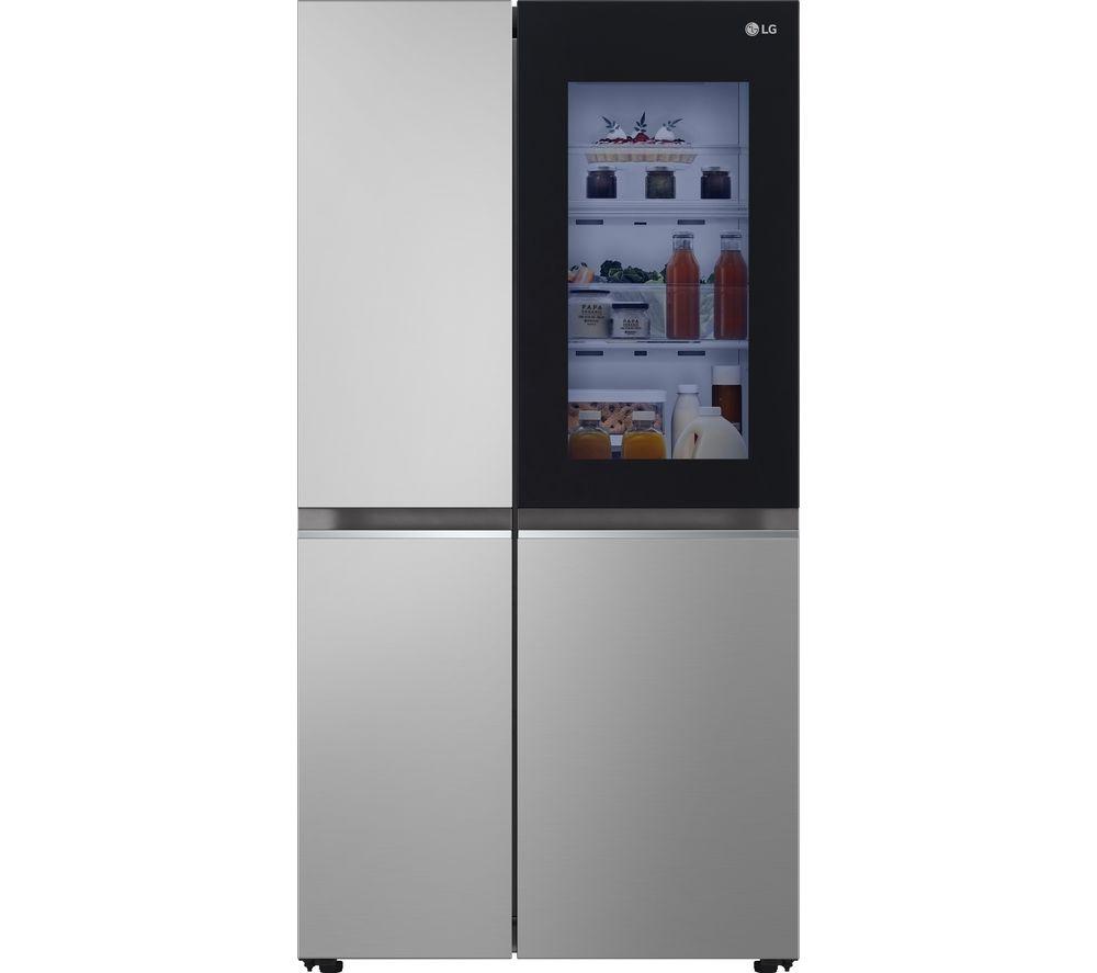 LG InstaView GSVV80PYLL American-Style Smart Fridge Freezer - Grey, Silver/Grey