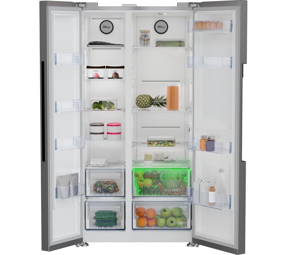 BEKO Pro HarvestFresh ASL1442VPS American-Style Fridge Freezer - Stainless Steel image number 7 of 13