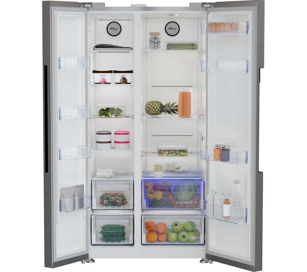 BEKO Pro HarvestFresh ASL1442VPS American-Style Fridge Freezer - Stainless Steel image number 9 of 13