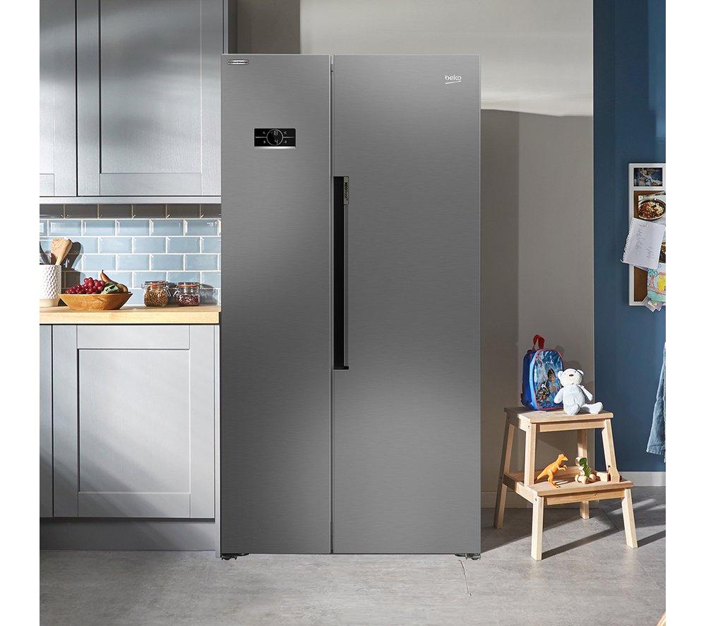 BEKO Pro HarvestFresh ASL1442VPS American-Style Fridge Freezer - Stainless Steel image number 10 of 13