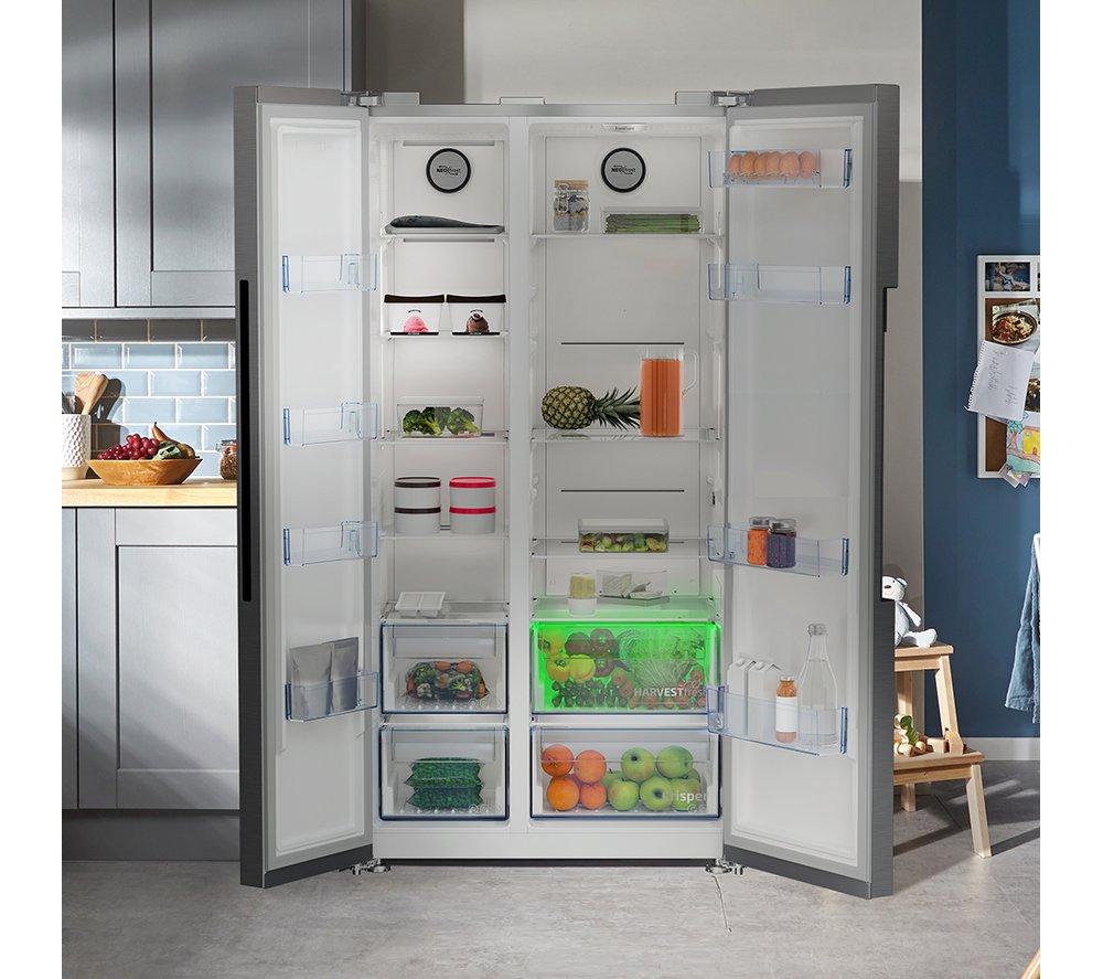 BEKO Pro HarvestFresh ASL1442VPS American-Style Fridge Freezer - Stainless Steel image number 11 of 13