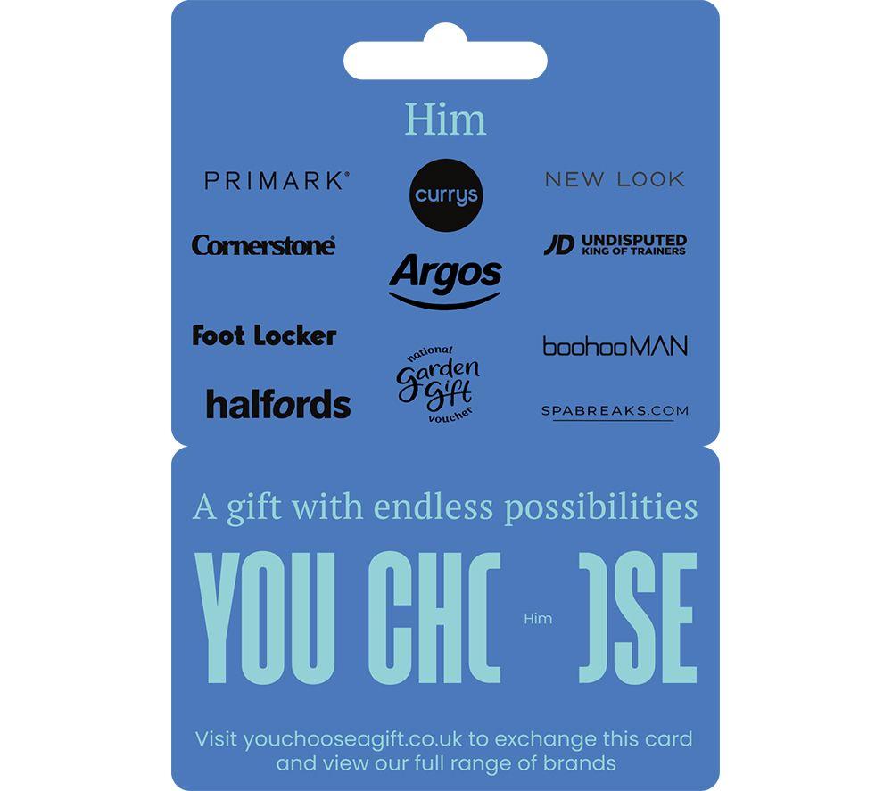 YOU CHOOSE Him Digital Gift Card - 25