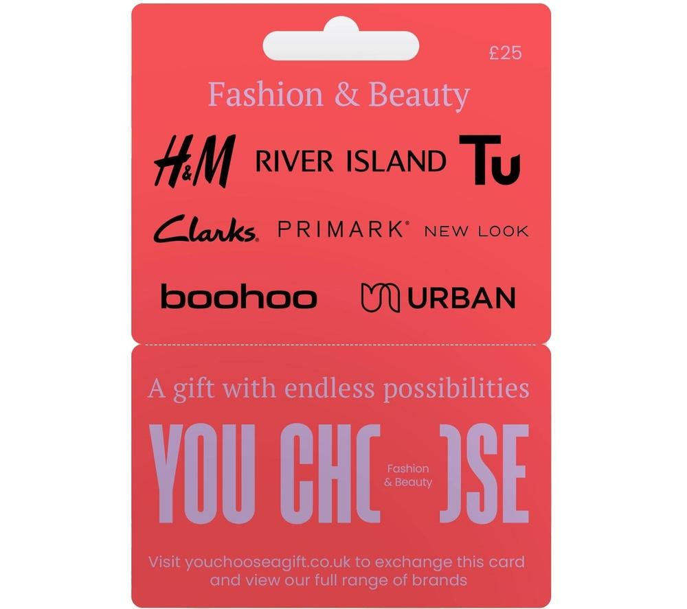 YOU CHOOSE Fashion & Beauty Digital Gift Card - 25