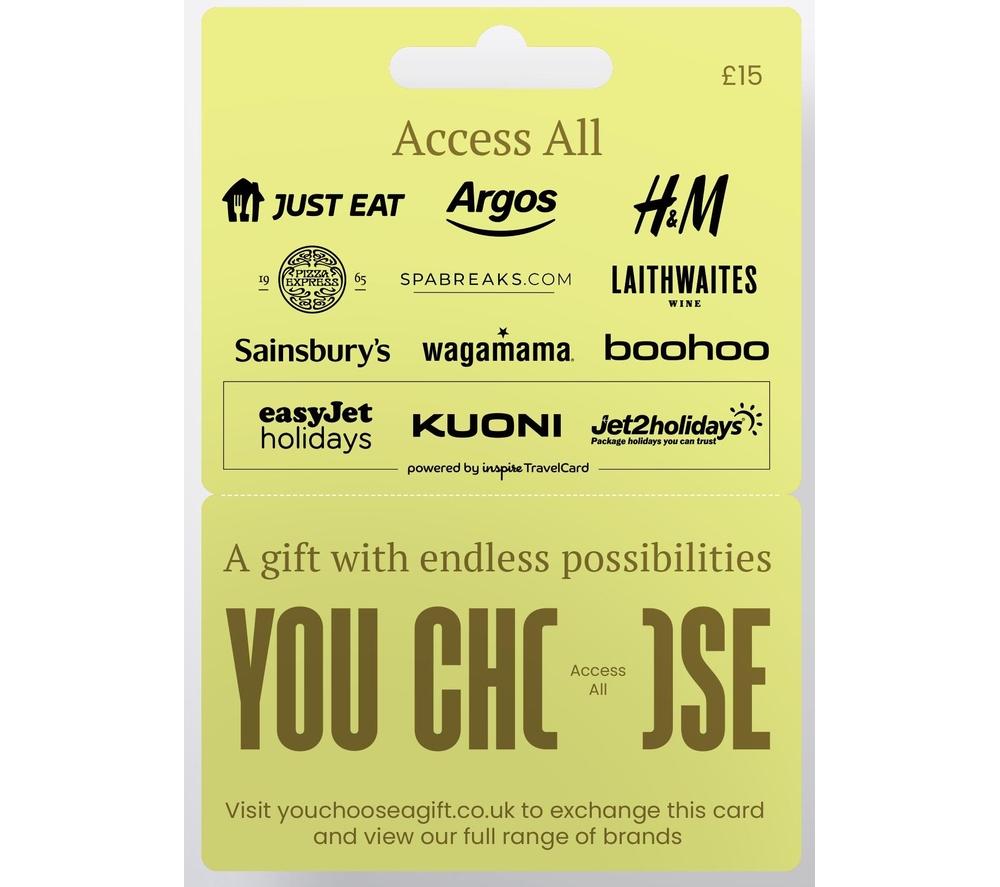 YOU CHOOSE Access All Gift Card - 15