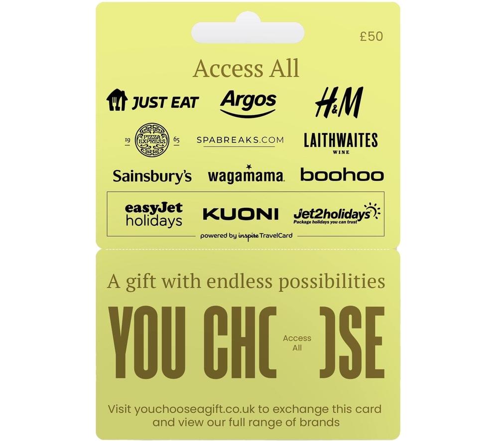 Buy YOU CHOOSE Access All Digital Gift Card - £50 | Currys