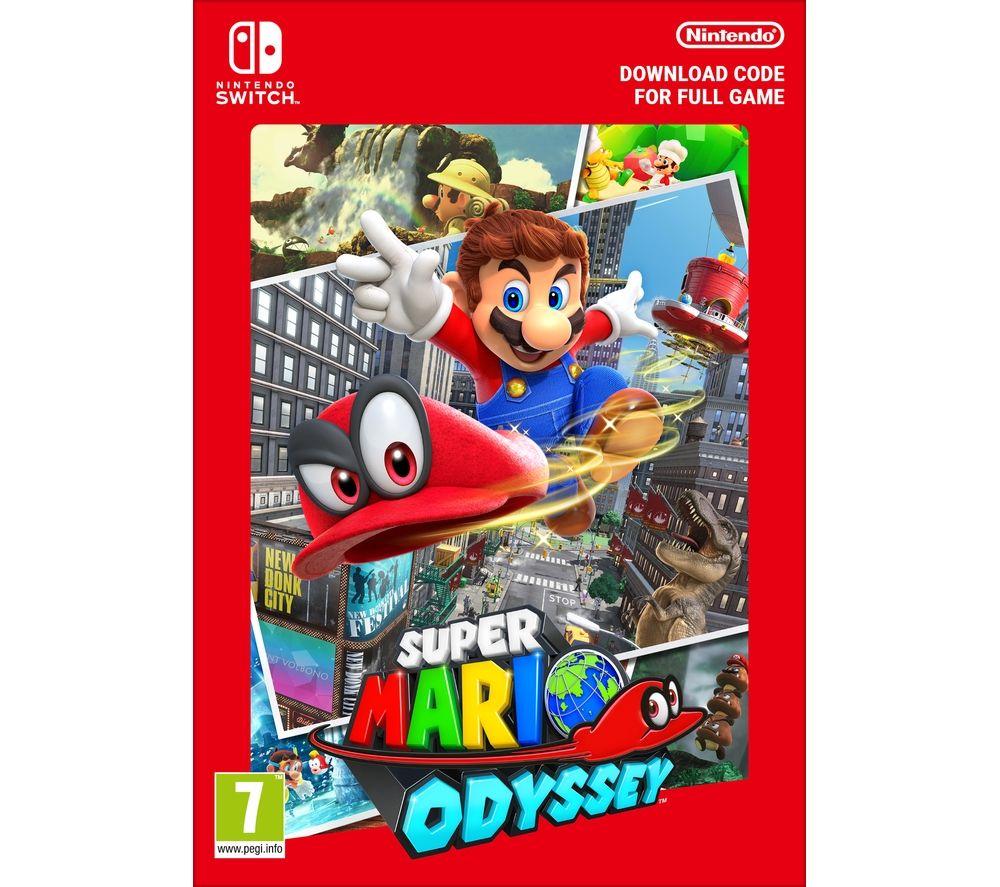 Nintendo Switch Pro Controller with Super Mario Odyssey Full Game Download  Code