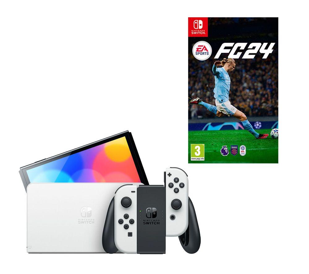 Nintendo Switch OLED (White) & EA Sports FC 24 Bundle, White