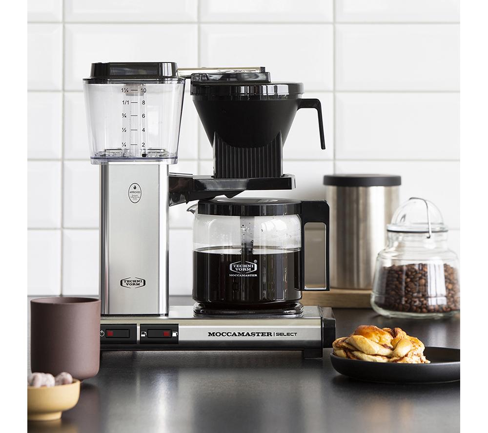 MOCCAMASTER KBG Select 53801 Filter Coffee Machine - Polished Silver image number 5 of 7
