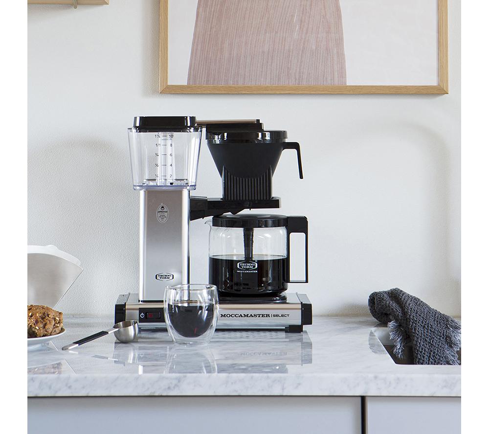 MOCCAMASTER KBG Select 53801 Filter Coffee Machine - Polished Silver image number 6 of 7