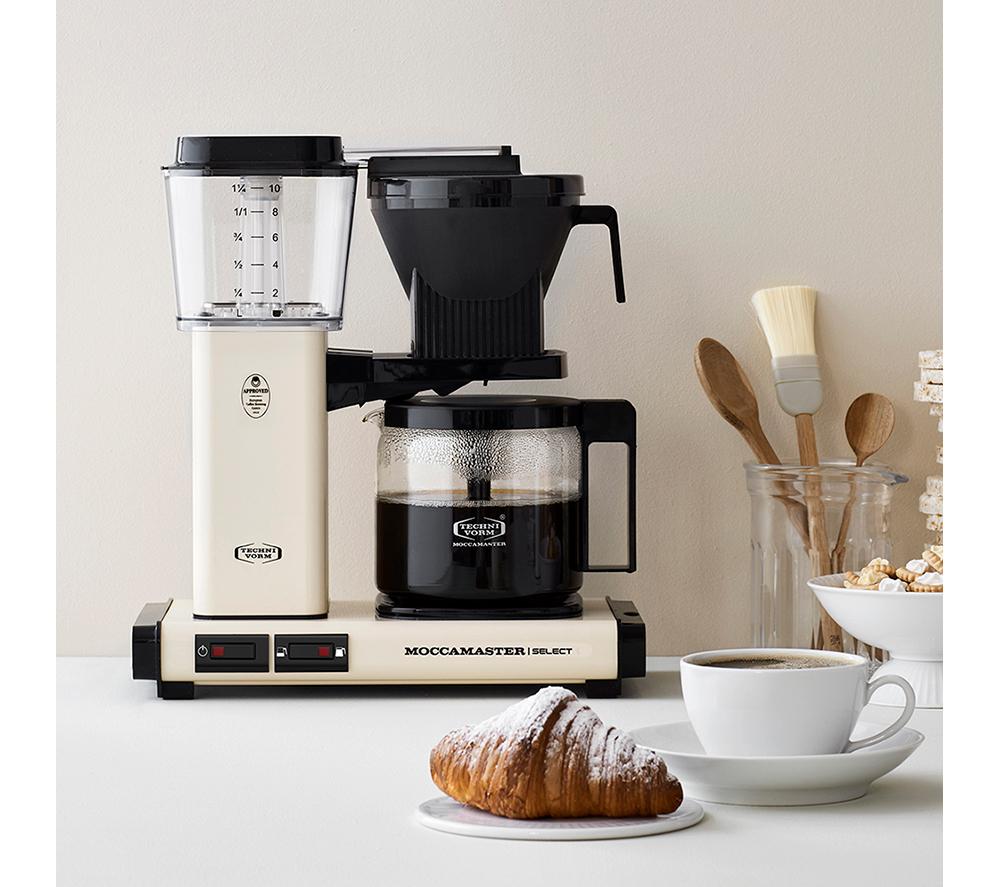 MOCCAMASTER KBG Select 53805 Filter Coffee Machine - Off White image number 6 of 7