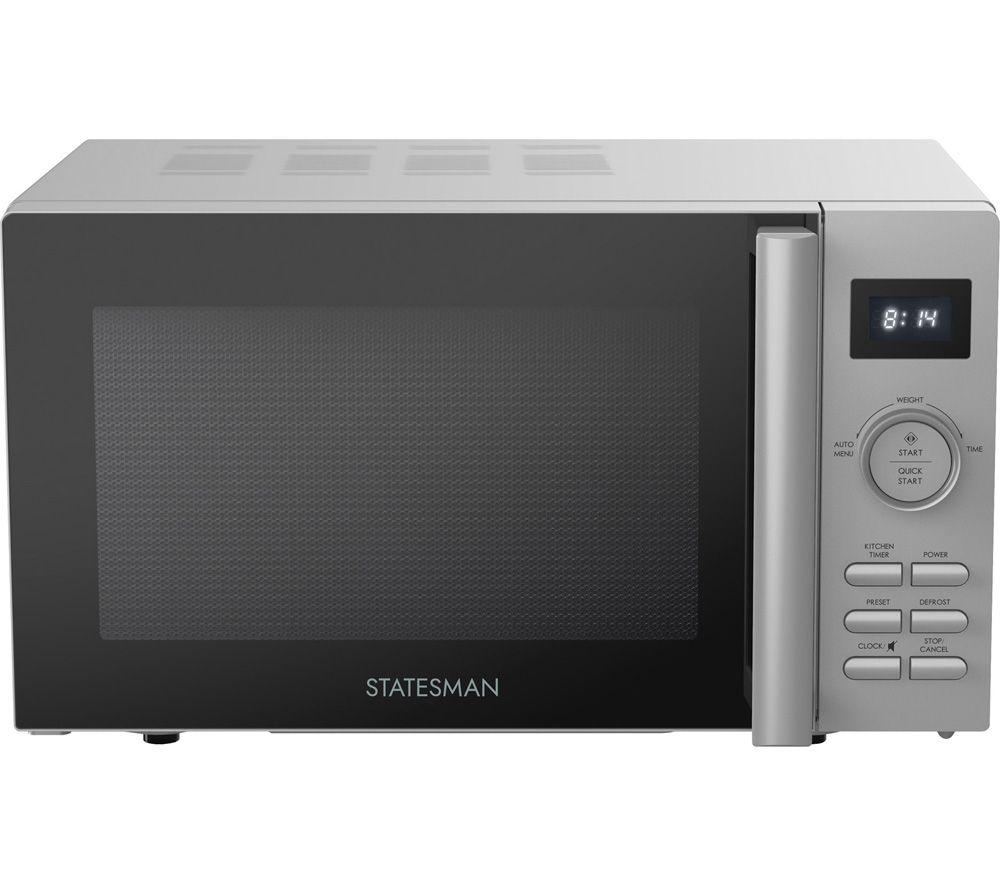 STATESMAN SKMS0820DSS Solo Microwave - Silver, Silver/Grey