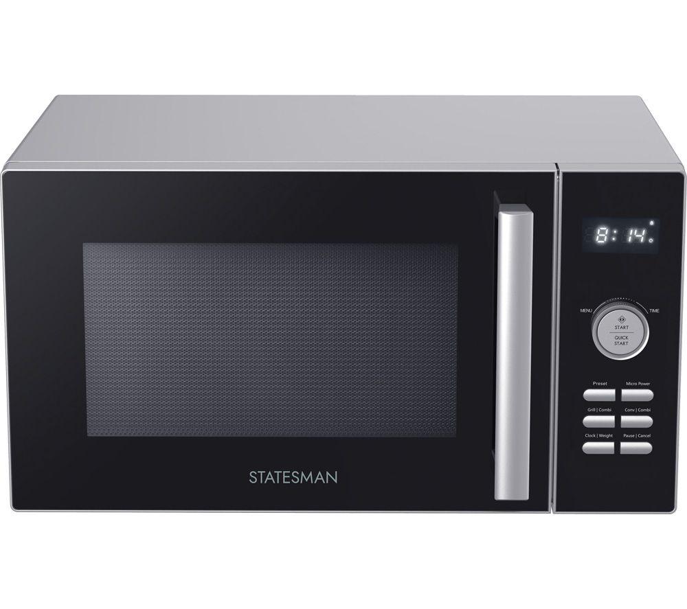 STATESMAN SKMC0925SS Combination Microwave - Silver, Silver/Grey