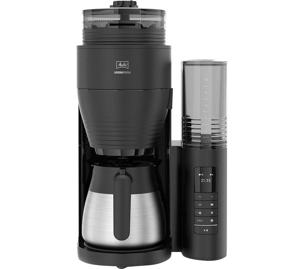 MELLITA AromaFresh II Therm Pro Filter Coffee Machine - Black & Silver, Black,Silver/Grey